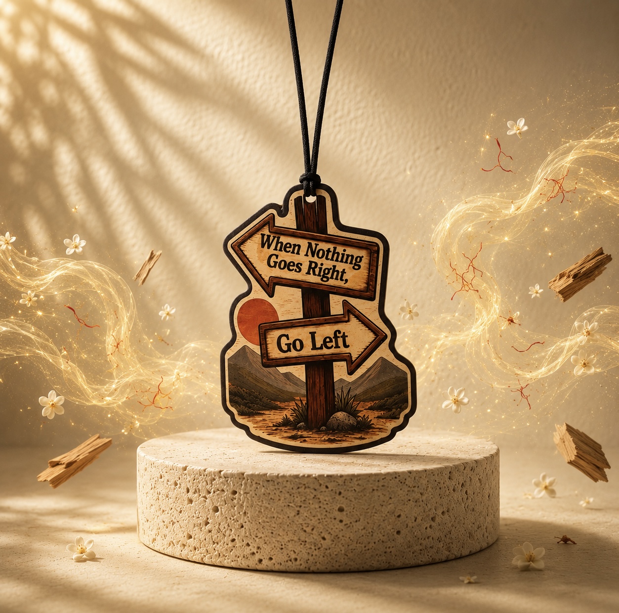 Go Left | Premium Aromatic Car Hanging