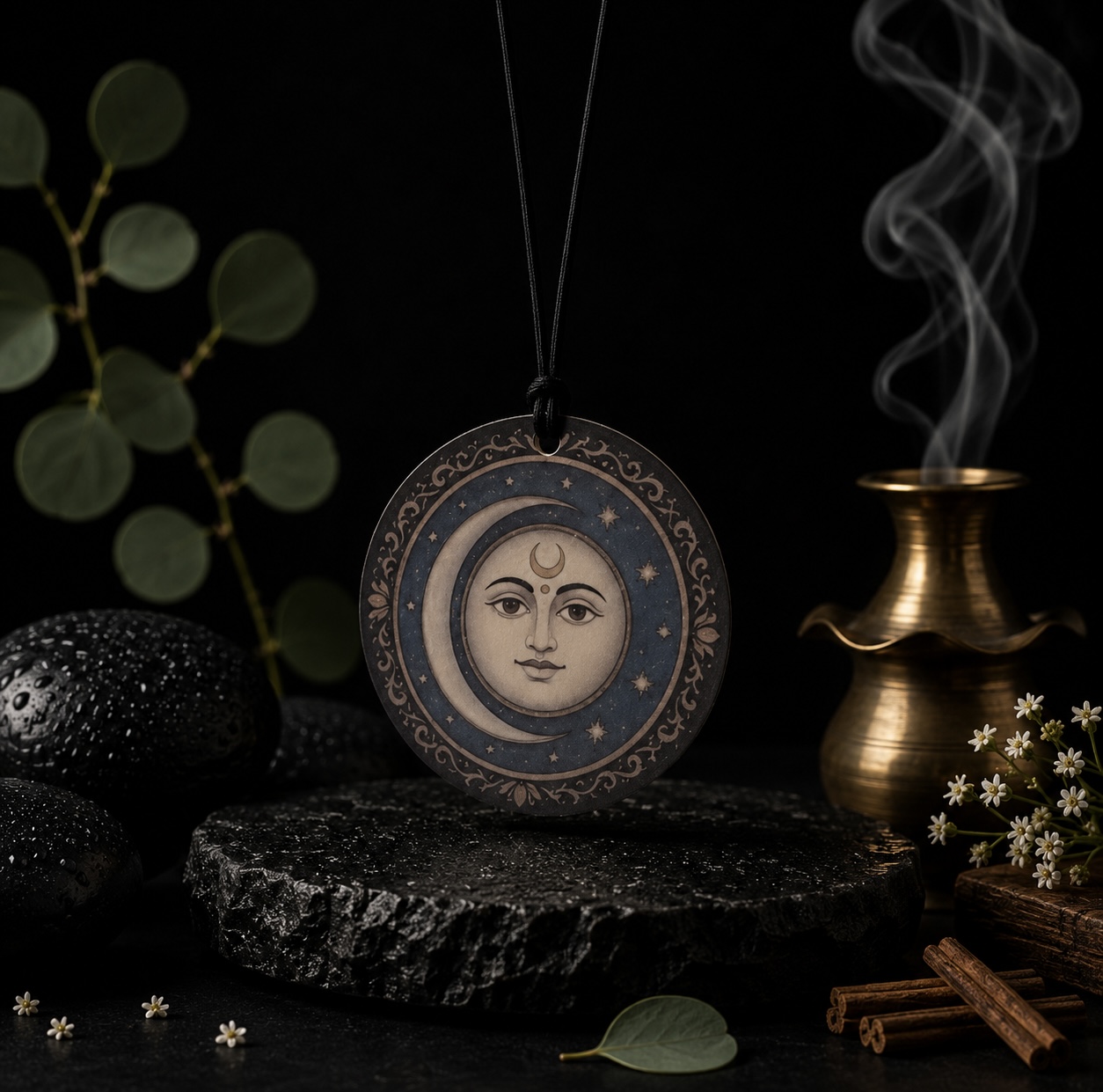Surya & Chandra | Premium Aromatic Car Hanging