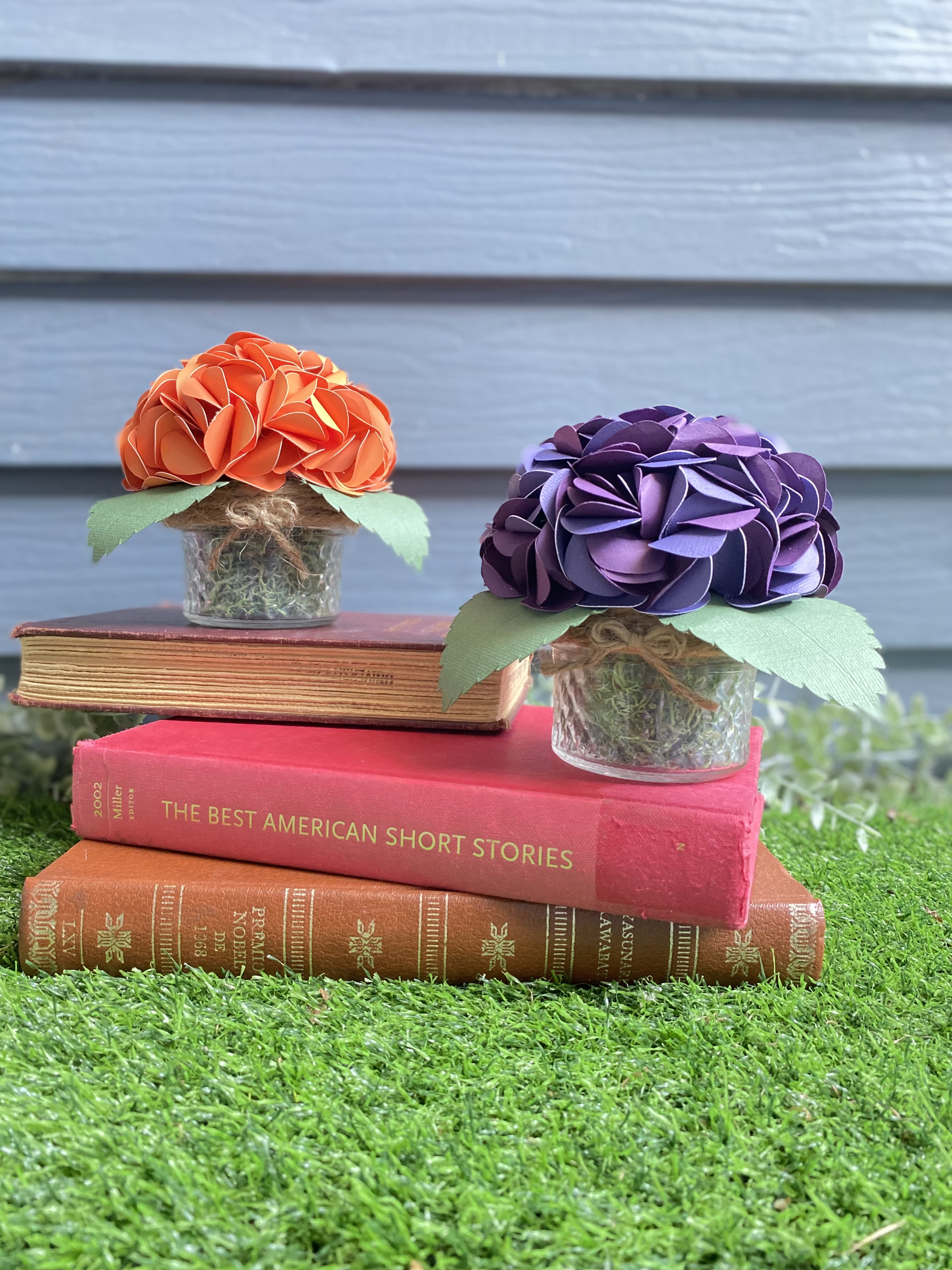 Paper Hydrangea Centerpiece