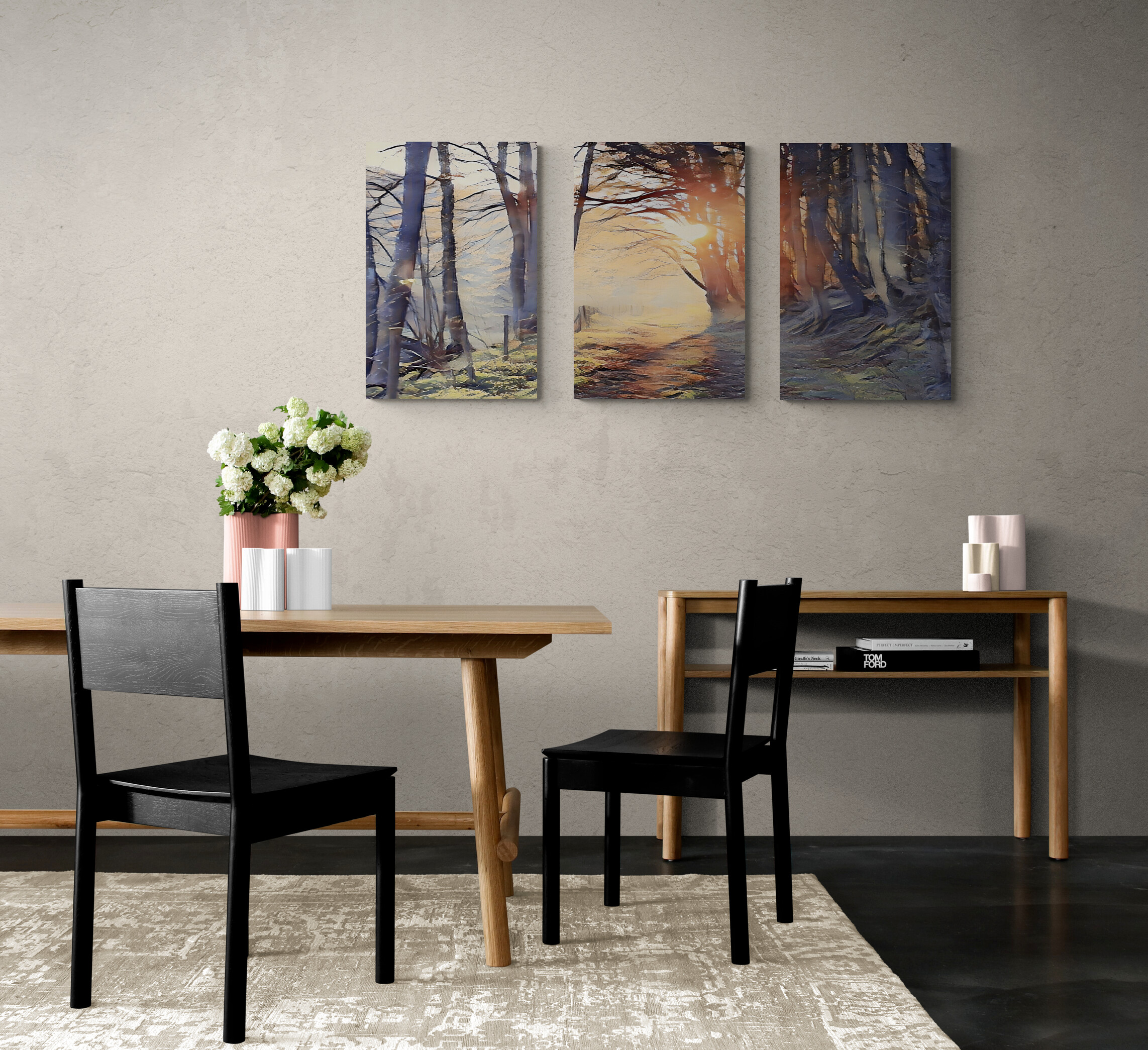 Abstract Autumn Forest