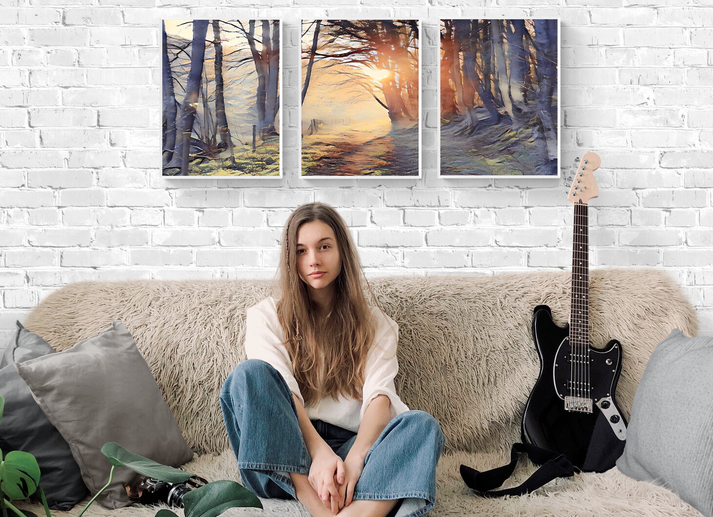 Abstract Autumn Forest