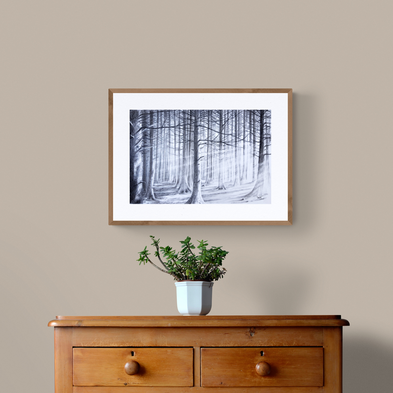 PRINT - Fifty Trees of Grey