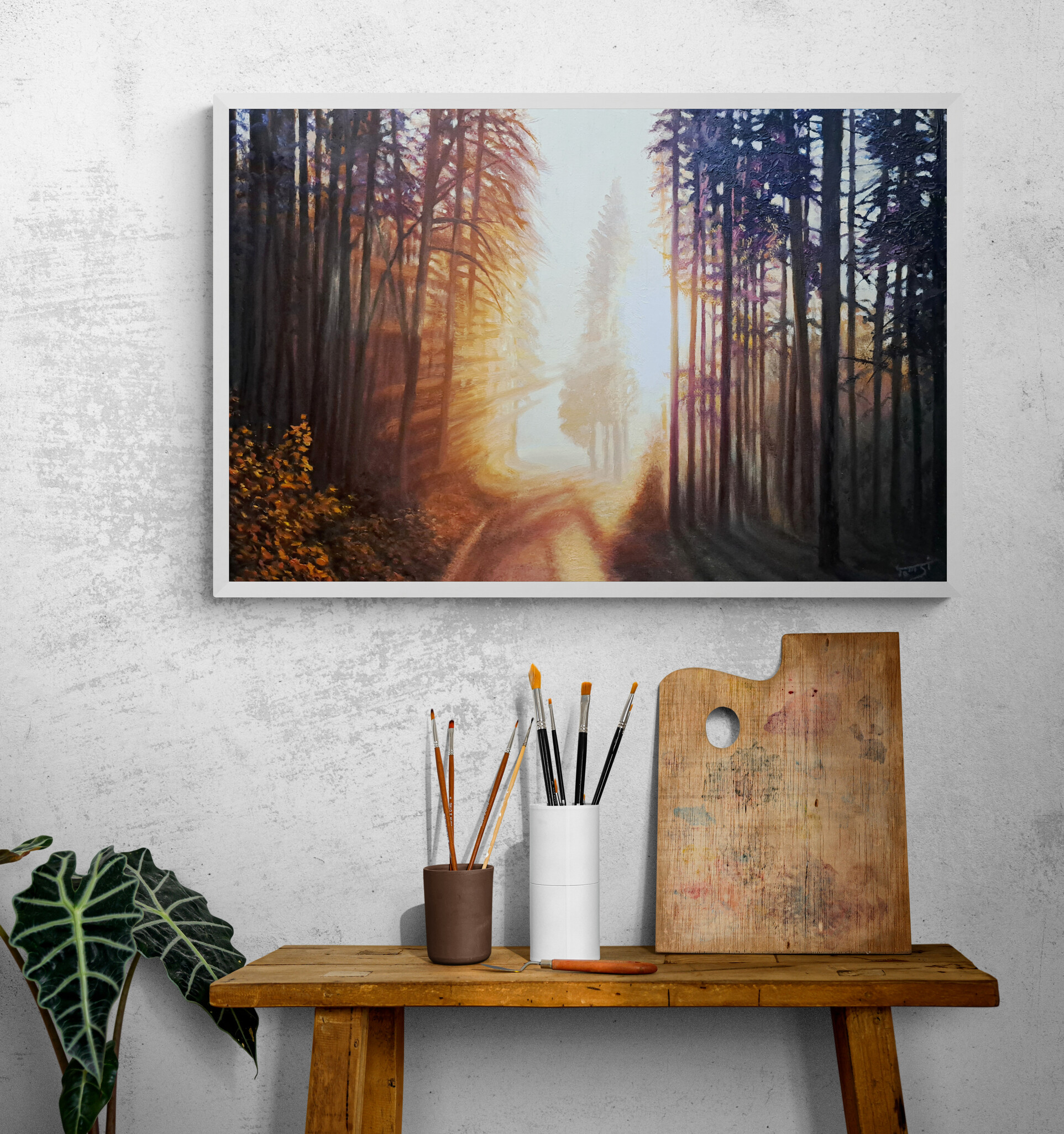 Hazy Glow in the Trees