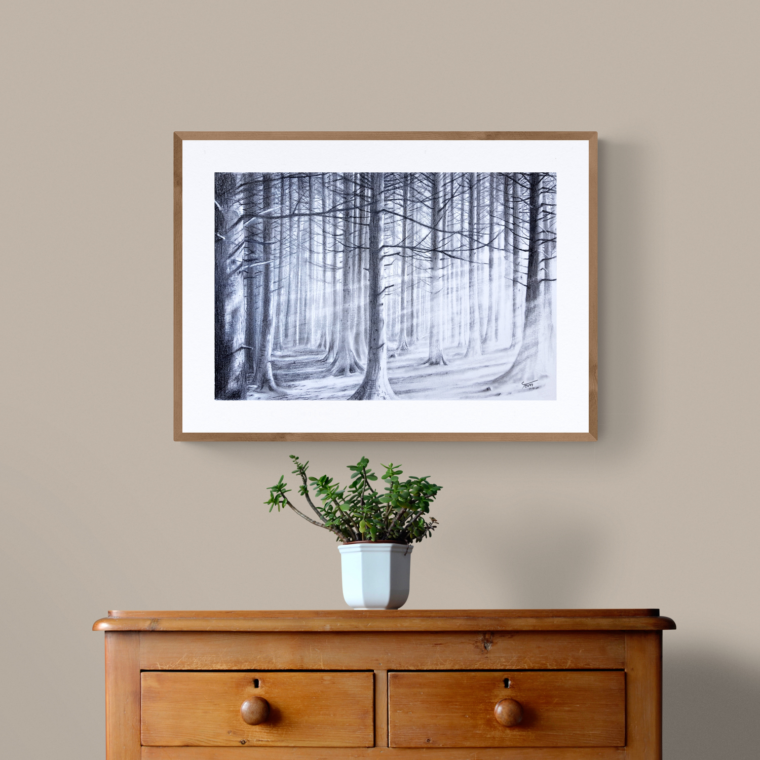 PRINT - Fifty Trees of Grey