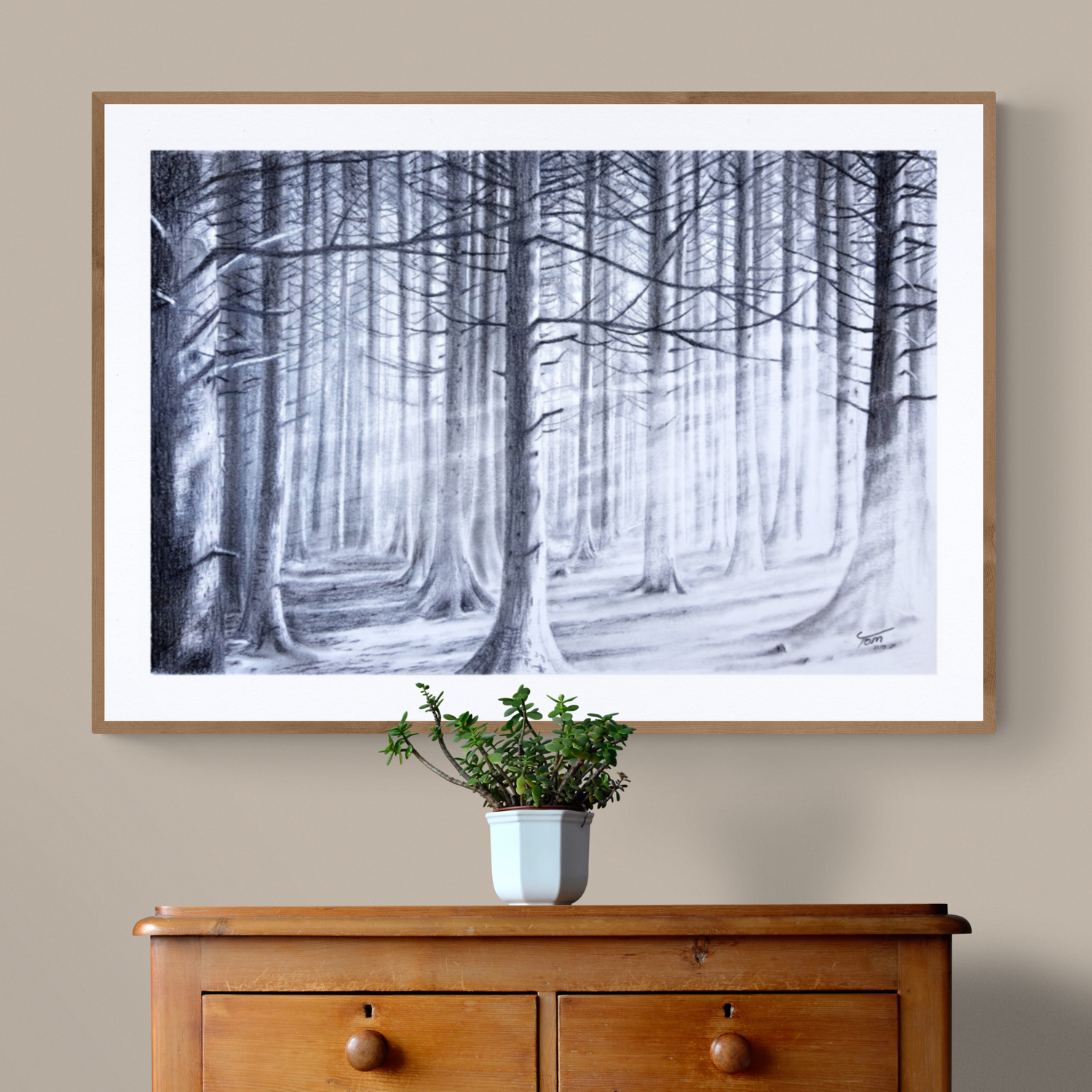 PRINT - Fifty Trees of Grey