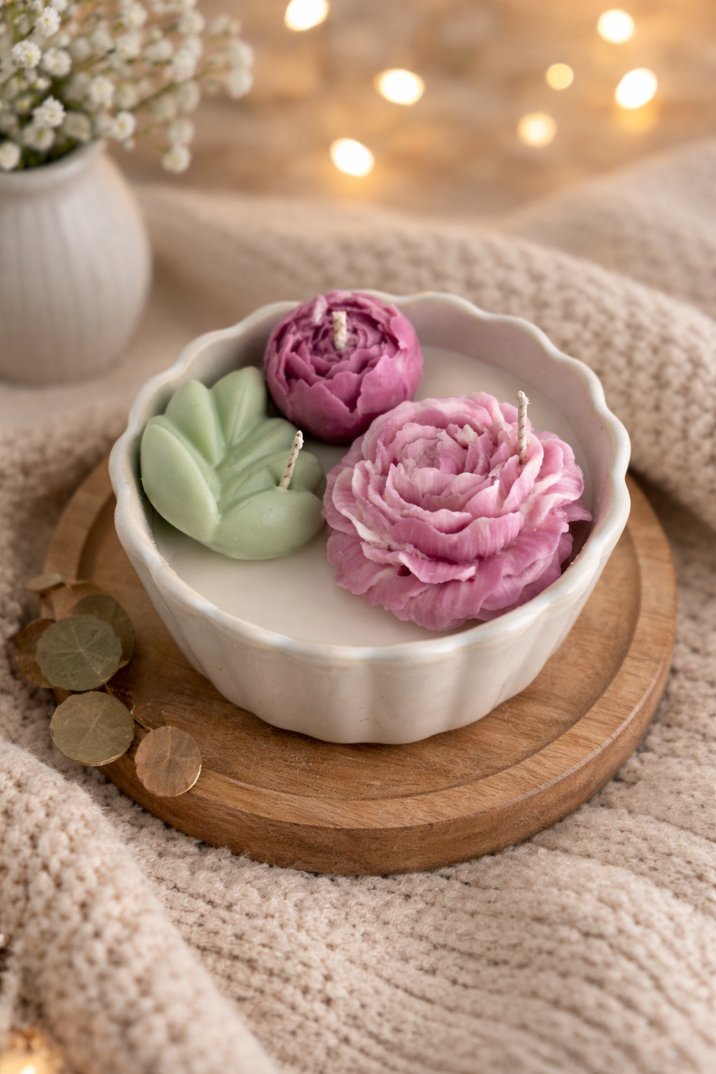 Floral Candle Bowl (7oz)