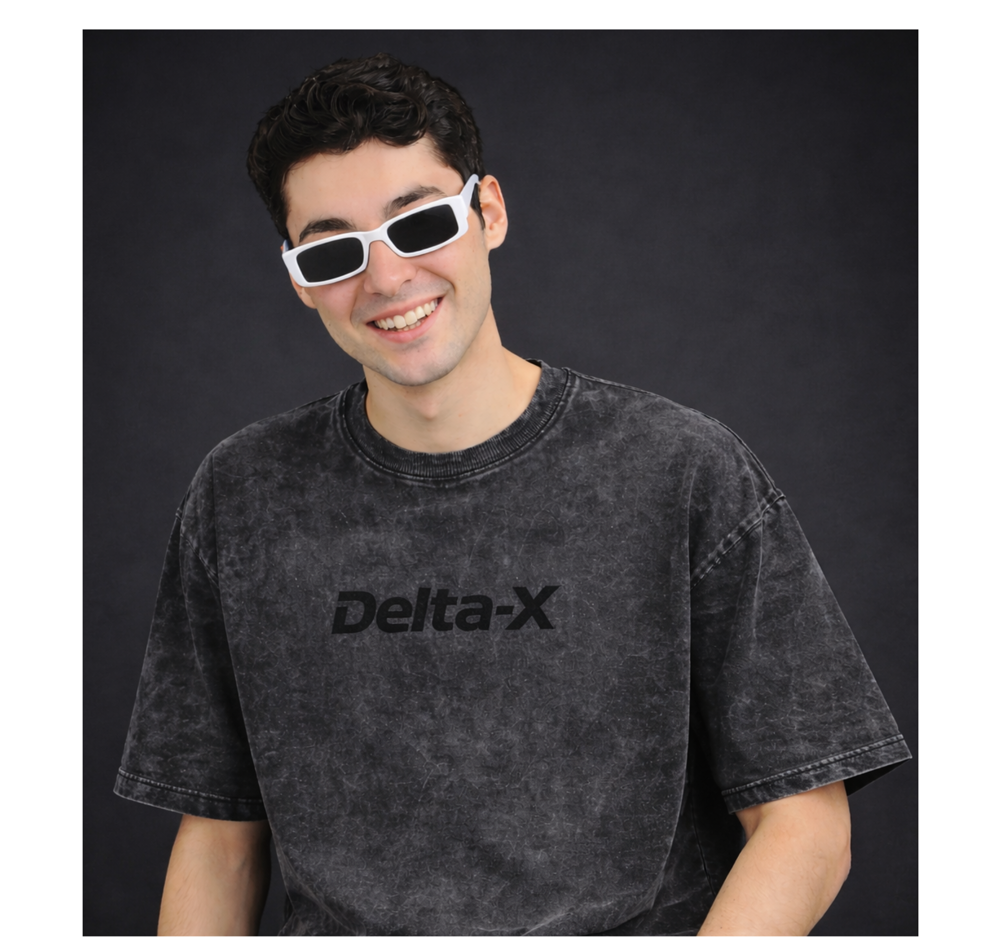 Delta-X Washed Black T-Shirt