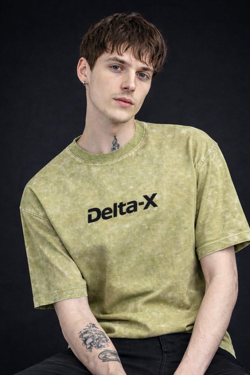 Delta-X Oversize Acid Washed T-Shirts