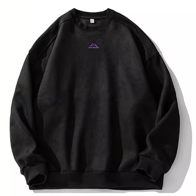 Classic Black Crewneck Sweatshirt
