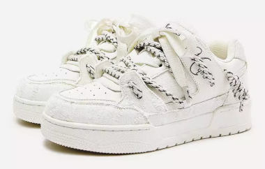 White Vintage Stitch Sneakers
