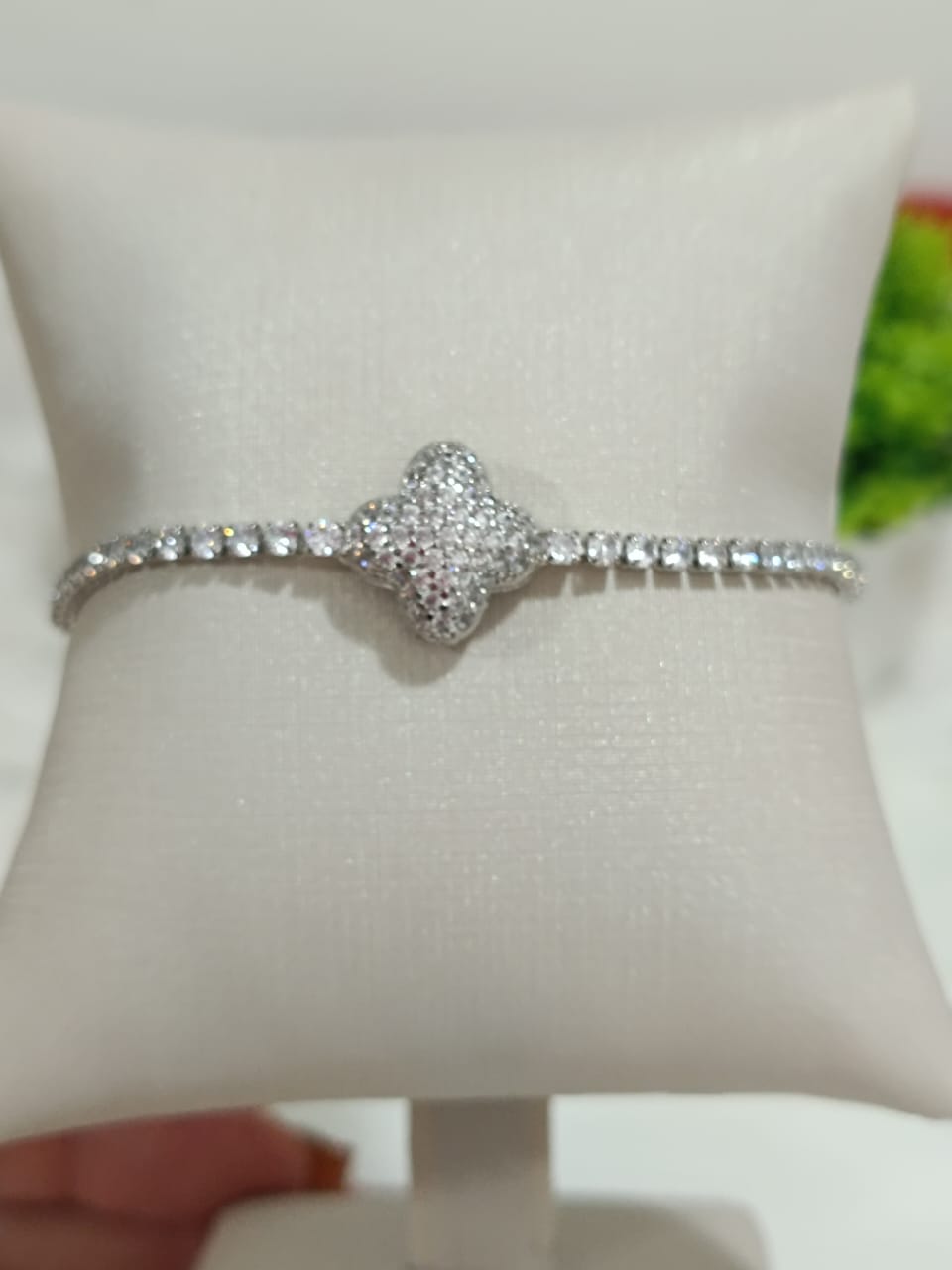 Pulseira Riviera em Banho de Ródio