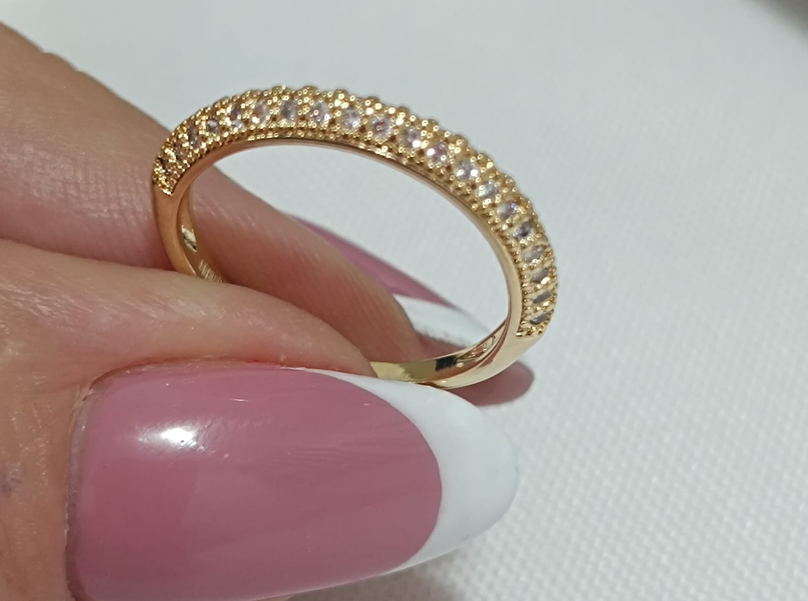 Anel Aparador Cravejado Tam 12