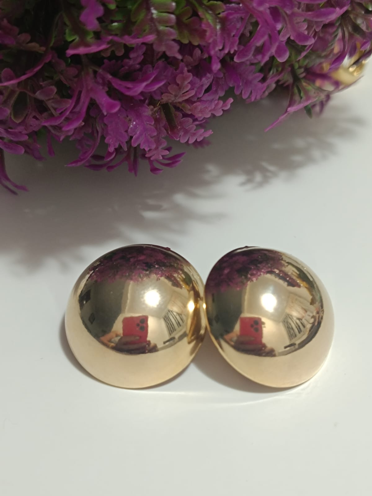 Brinco Concha Dourada