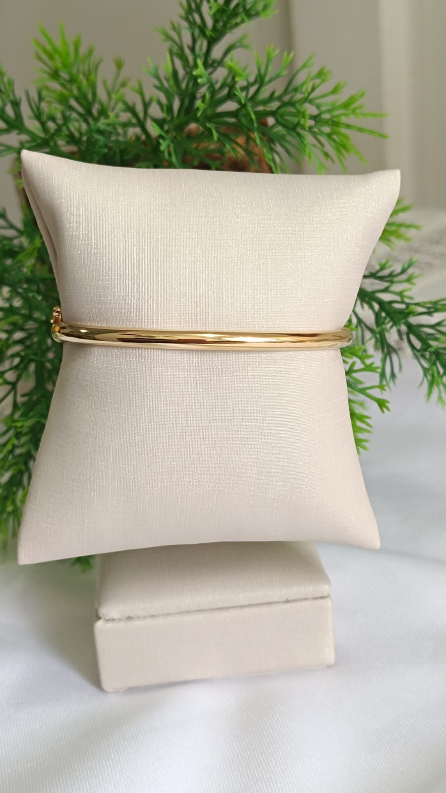 Bracelete Dourado Liso