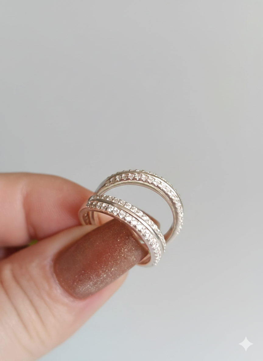 Anel Aparador em Prata 925 TAM 16 e 18