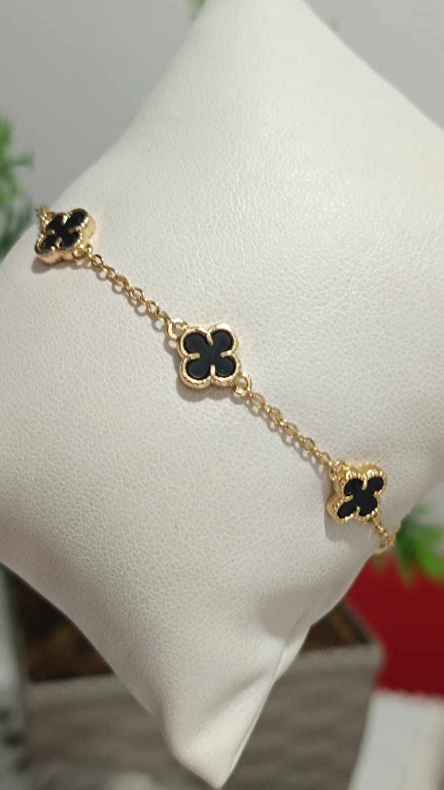 Pulseira Clássica Trevo Preto