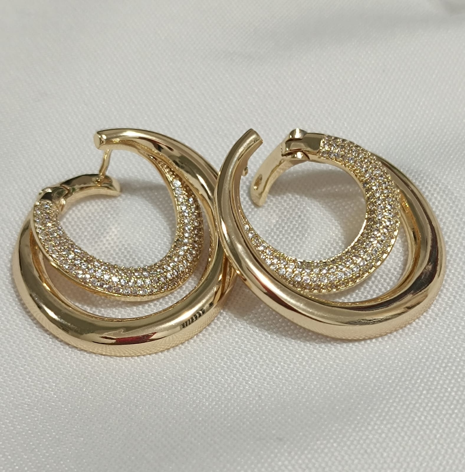 Brinco Argola Dupla Dourada