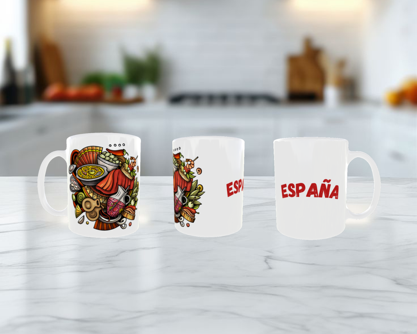 Sabor a España – Ilustración Premium de Tapas y Cultura