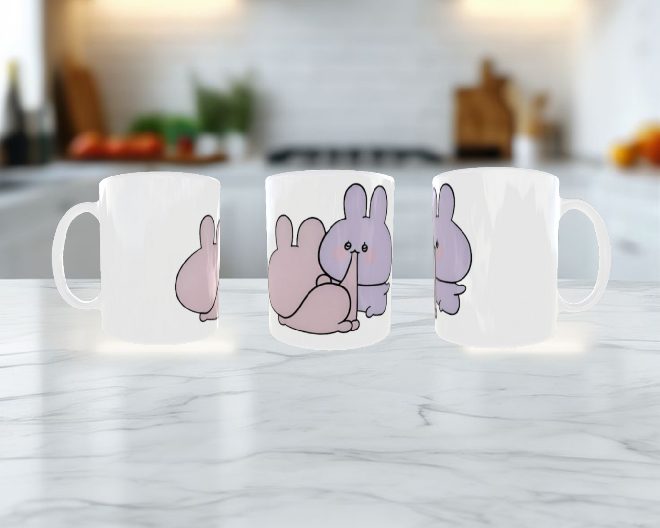 Mordisco de amor Conejitos Kawaii