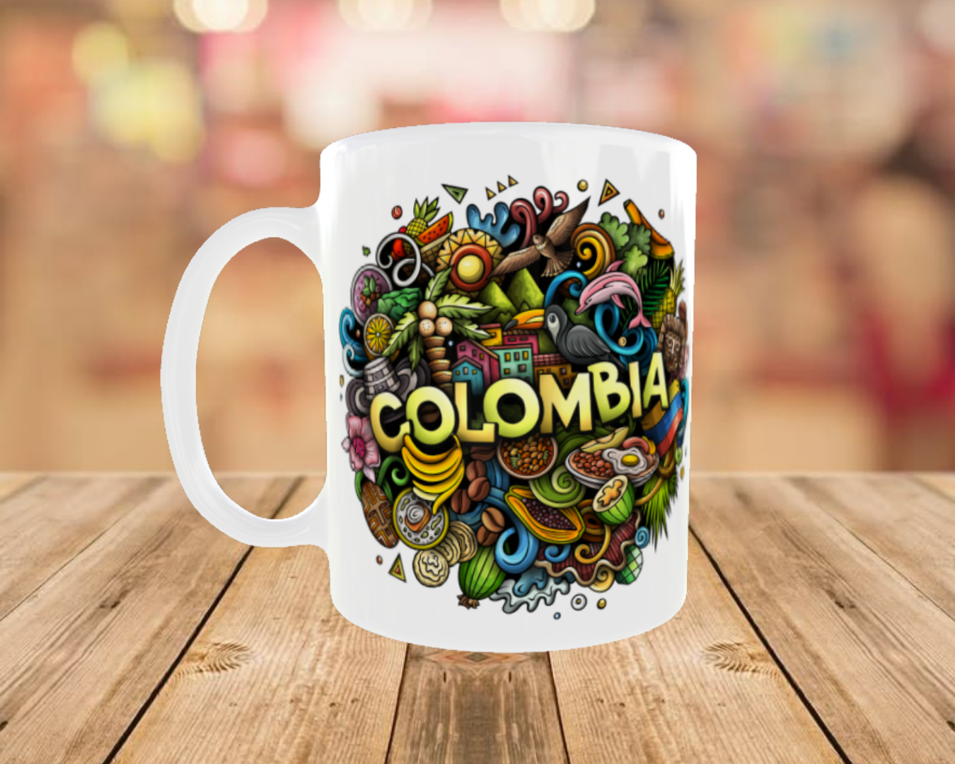 Taza de Colombia - Explosión de Cultura y Color