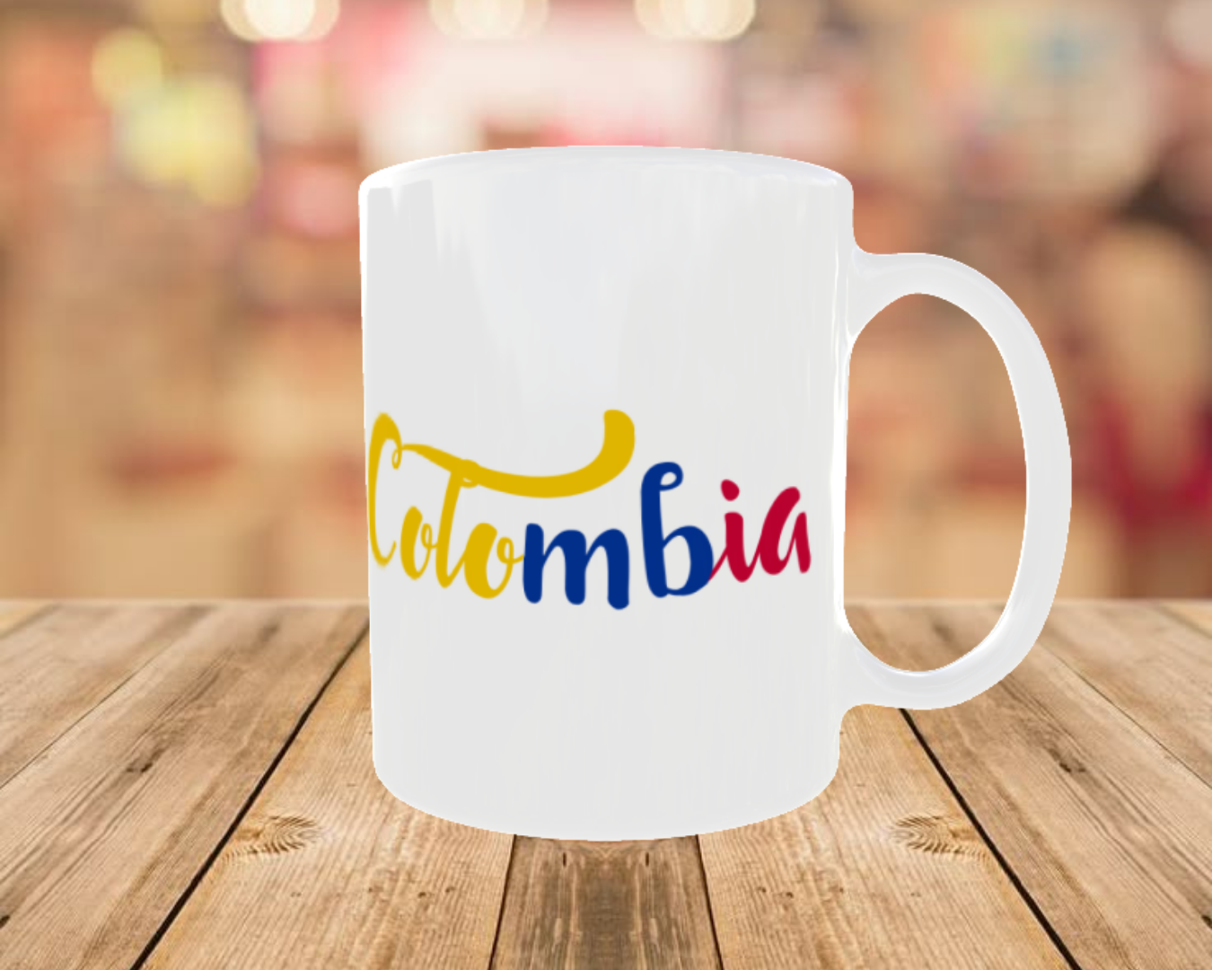 Taza Colombia Diseño Bandera – Taza de Cerámica Sublimada
