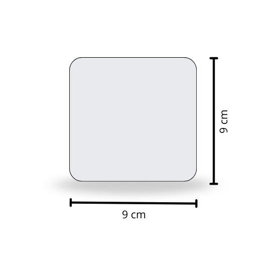 Posavasos Cuadrado con Logo