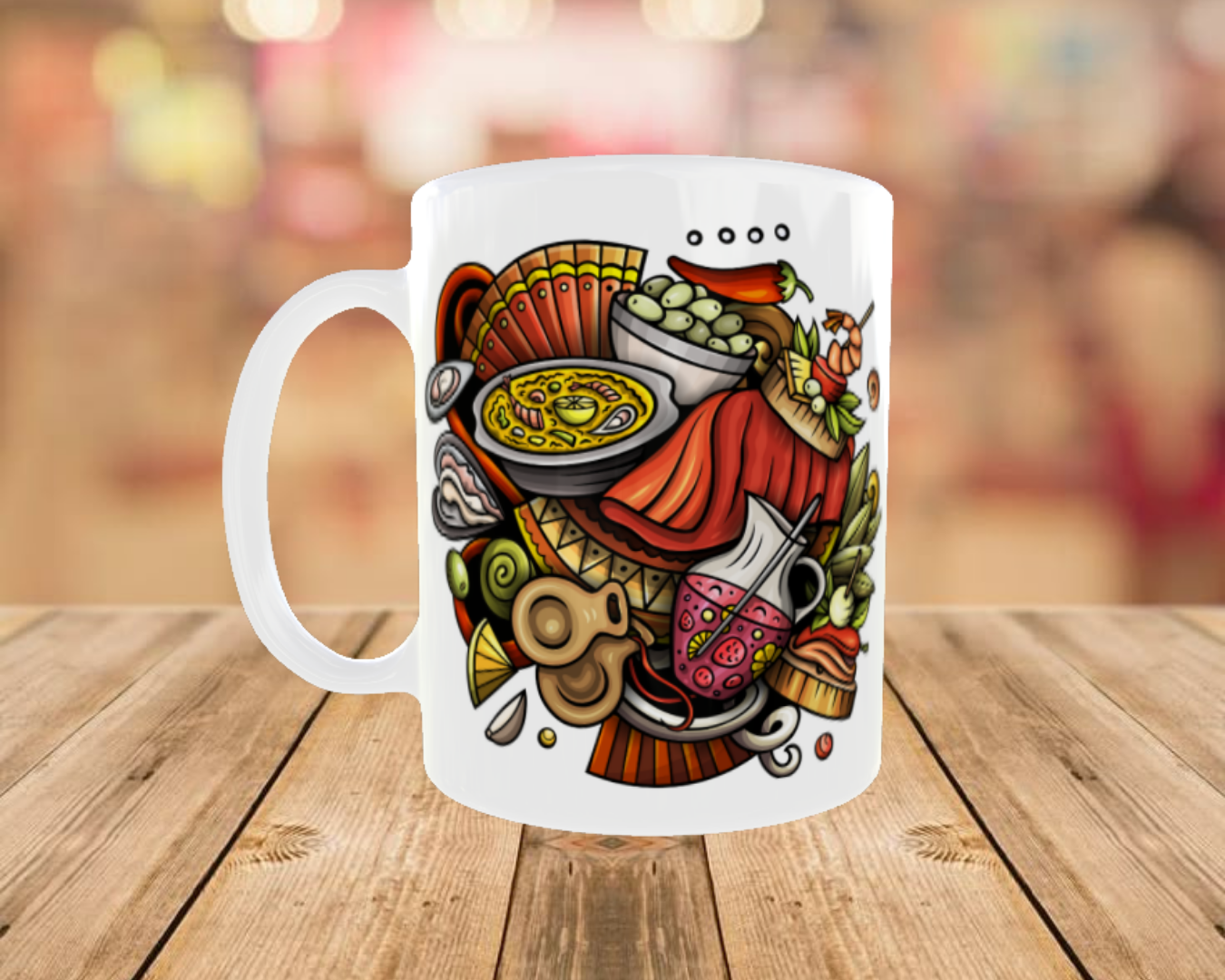 Sabor a España – Ilustración Premium de Tapas y Cultura