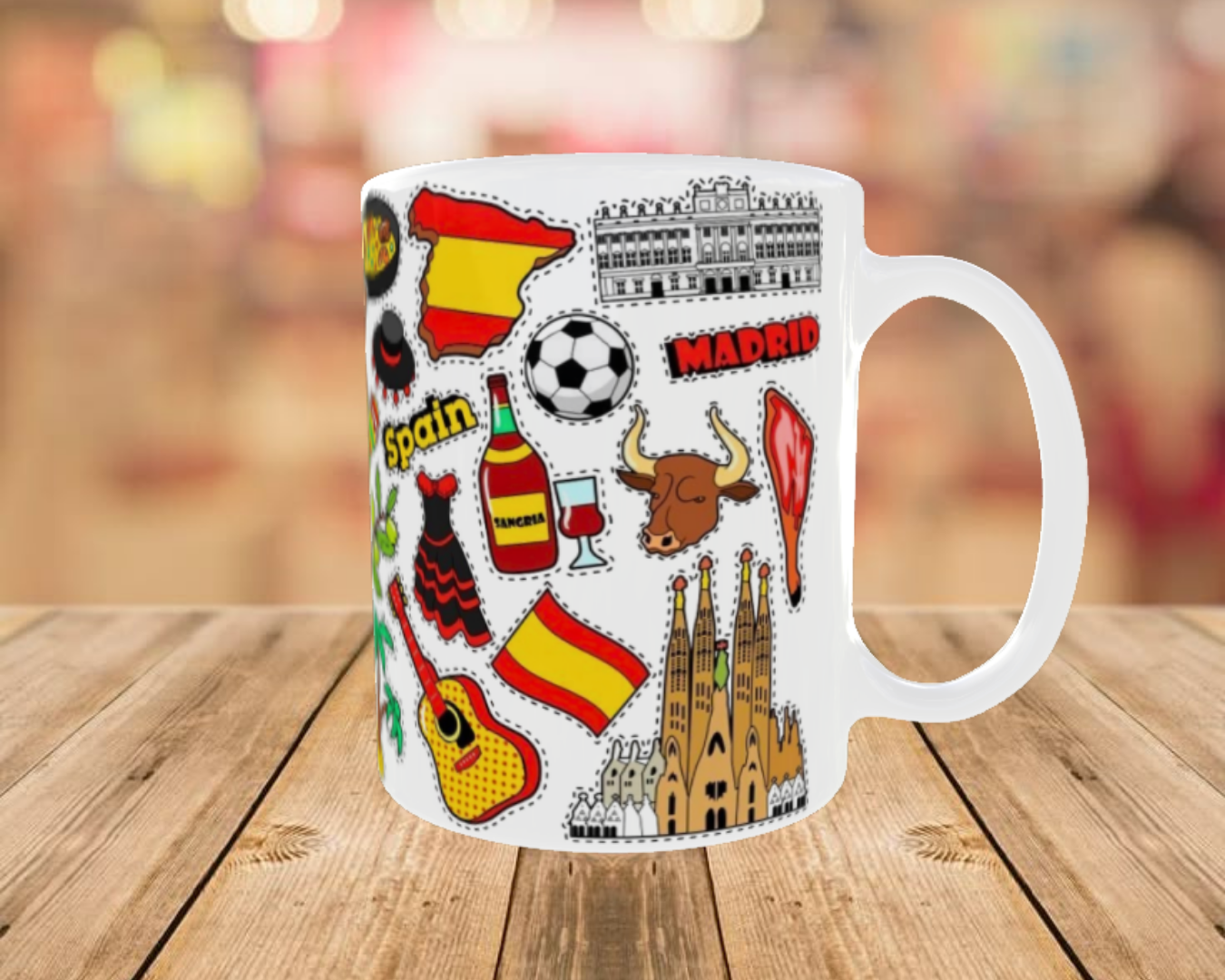 Esencia de España – Ilustración Premium de Gastronomía y Cultura