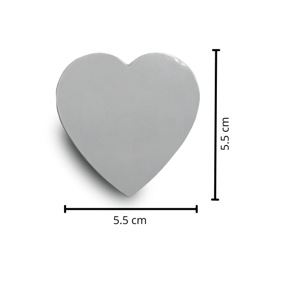 Imán de Corazón Personalizable con Foto