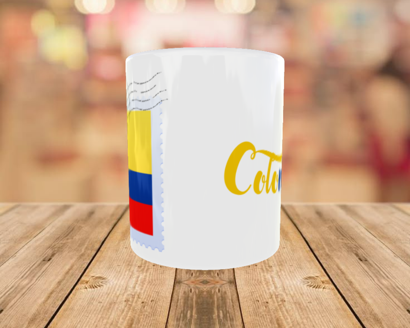 Taza Colombia Diseño Bandera – Taza de Cerámica Sublimada