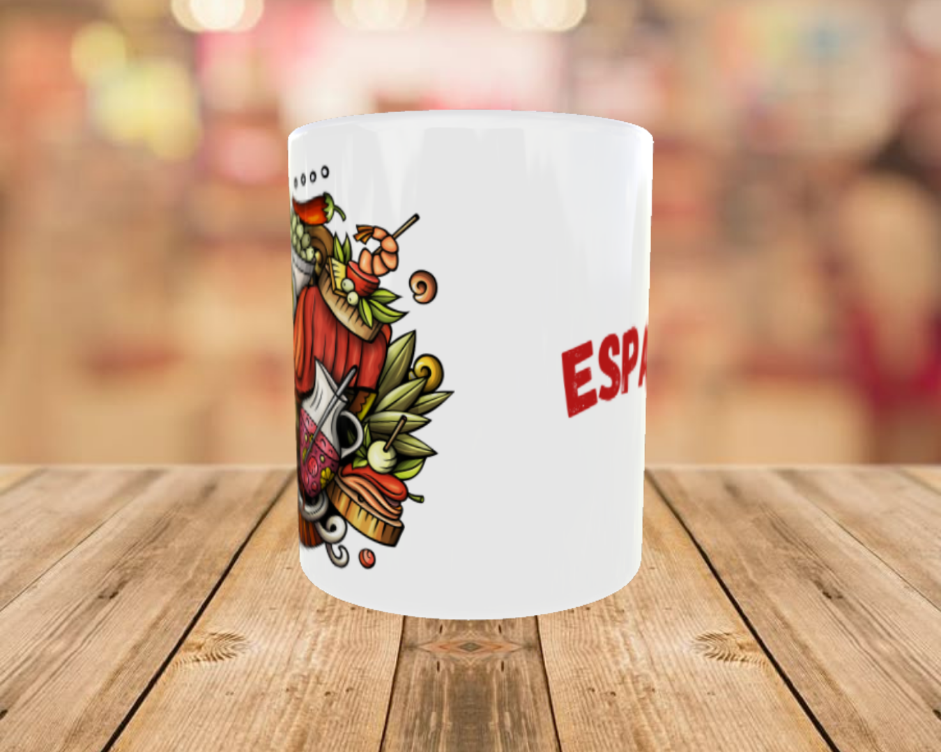 Sabor a España – Ilustración Premium de Tapas y Cultura