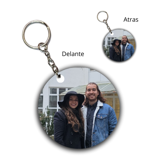 Llavero Circular Personalizable con Foto