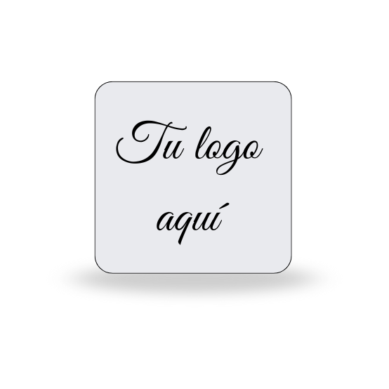 Posavasos Cuadrado con Logo