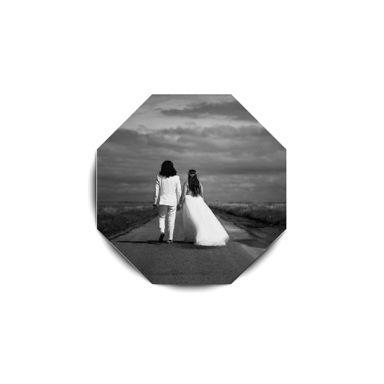 Imán Octagonal Personalizable con Foto