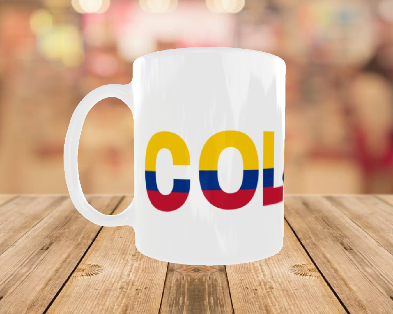 Orgullo de Colombia con Mapa y Bandera