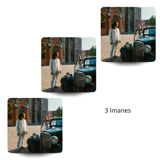 Imán Cuadrado Personalizable con Foto