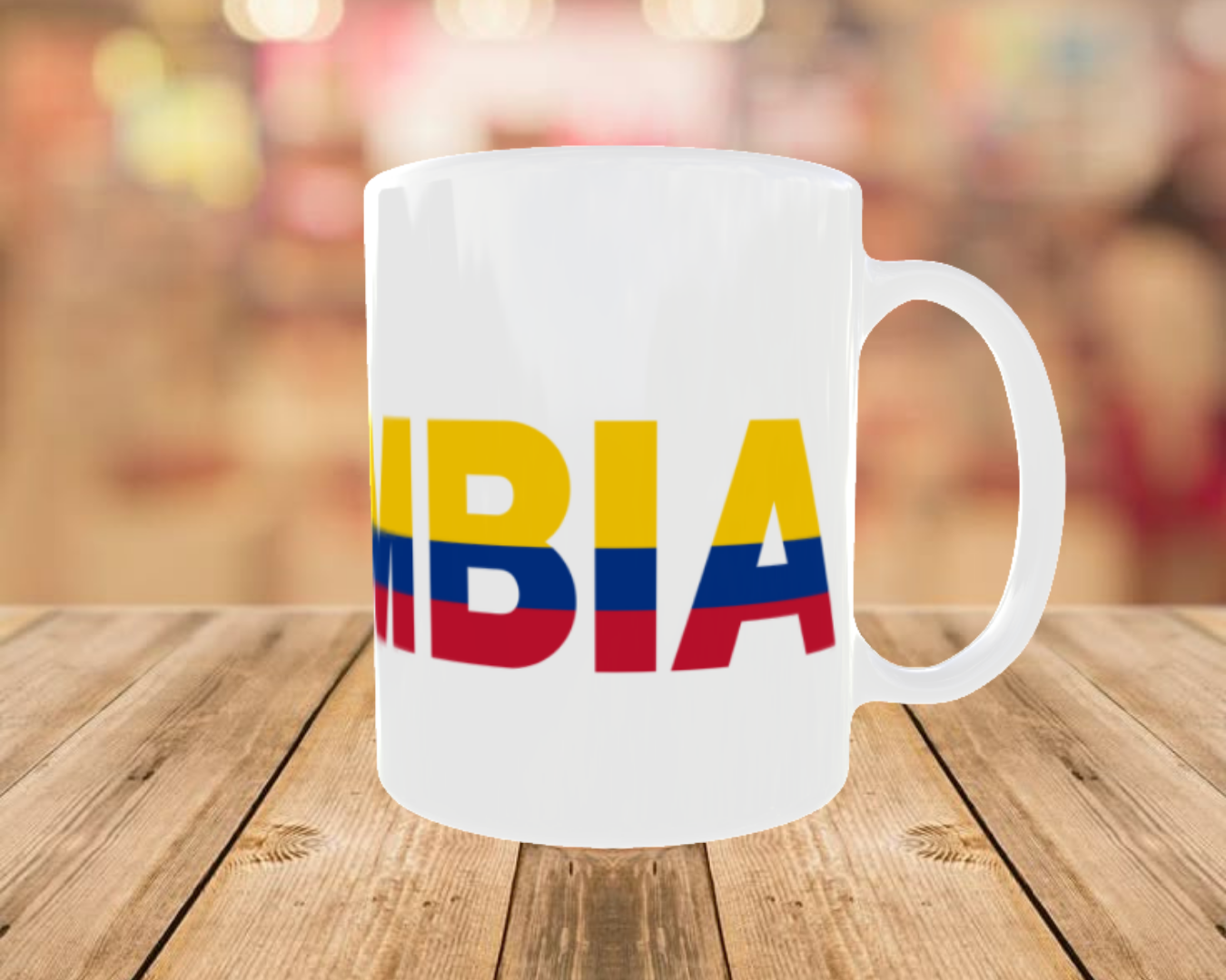 Orgullo de Colombia con Mapa y Bandera