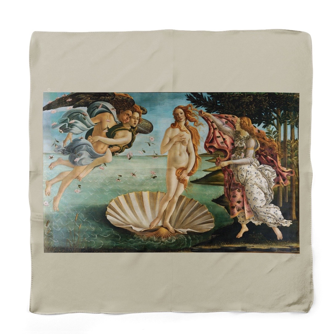 Lenço Feminino (1mx1m) O Nascimento de Vênus – Botticelli