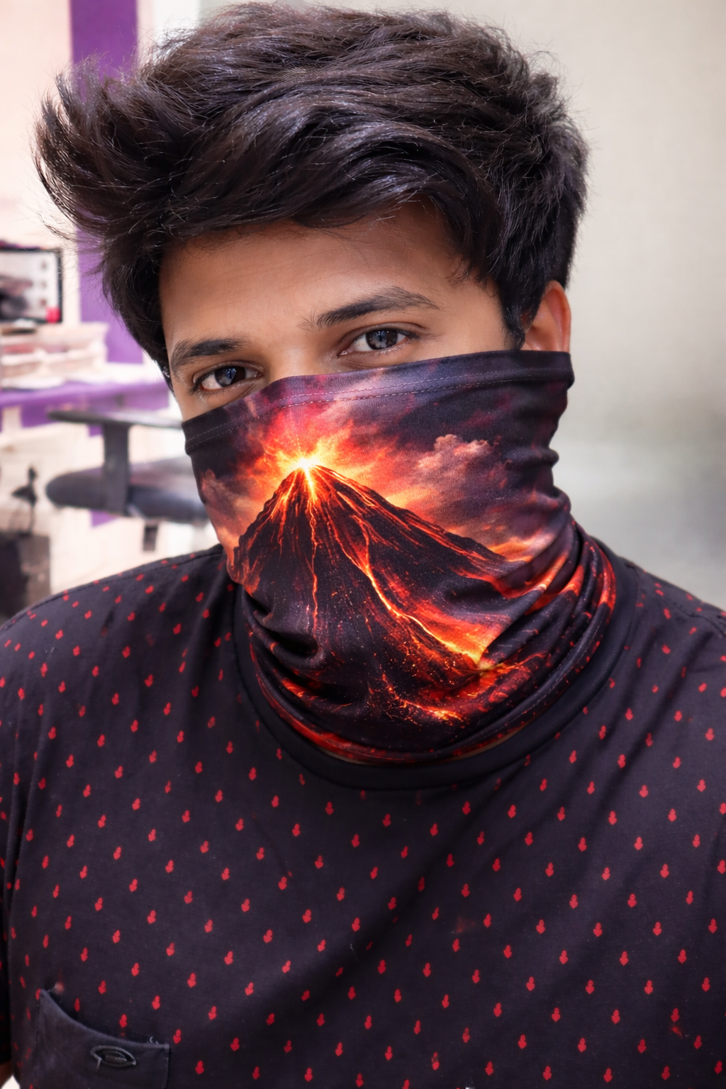 Printed Neck Gaiter Mask ( Each Pic-1 )