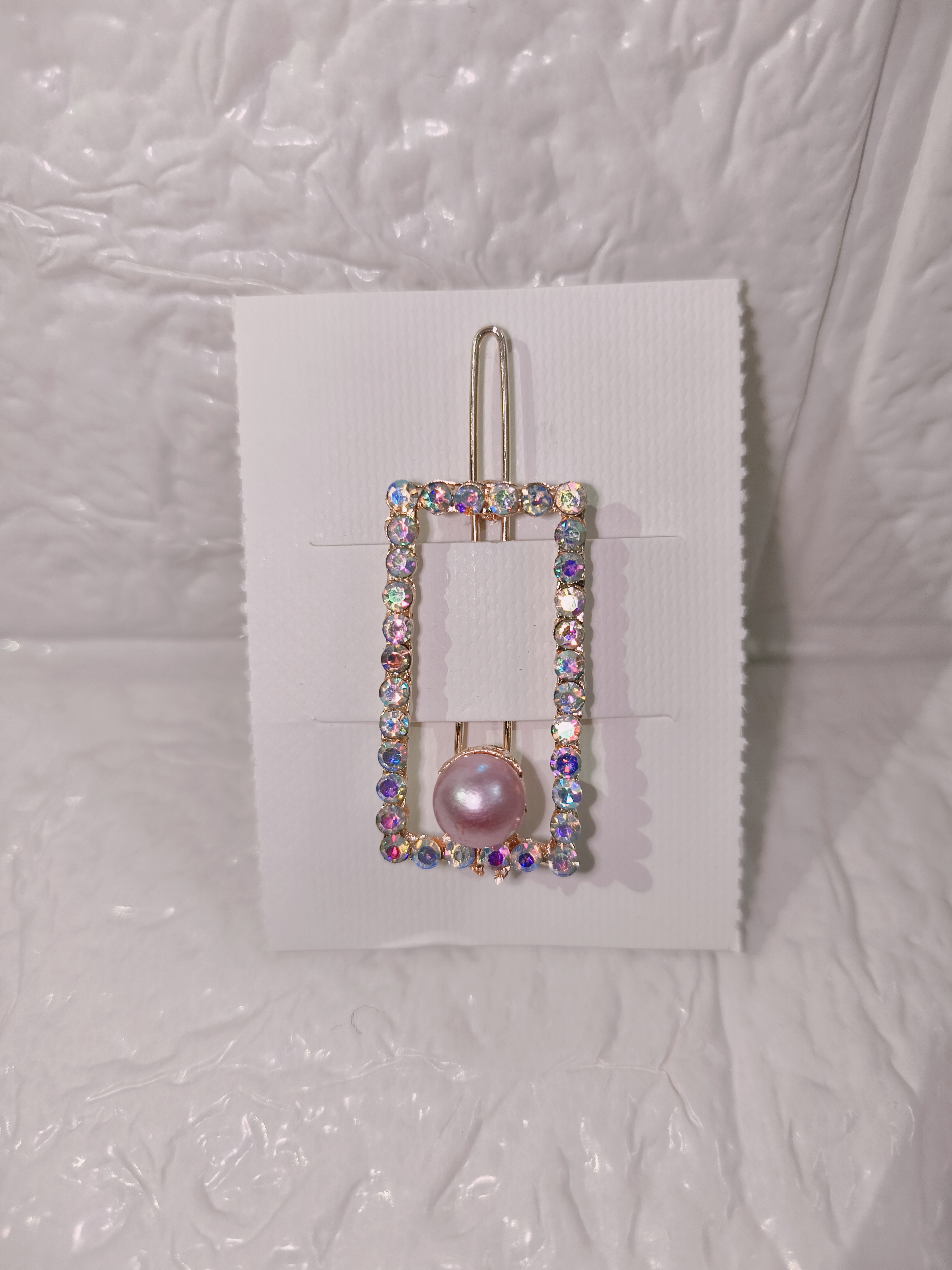 Crystal Pearl Hair Clip
