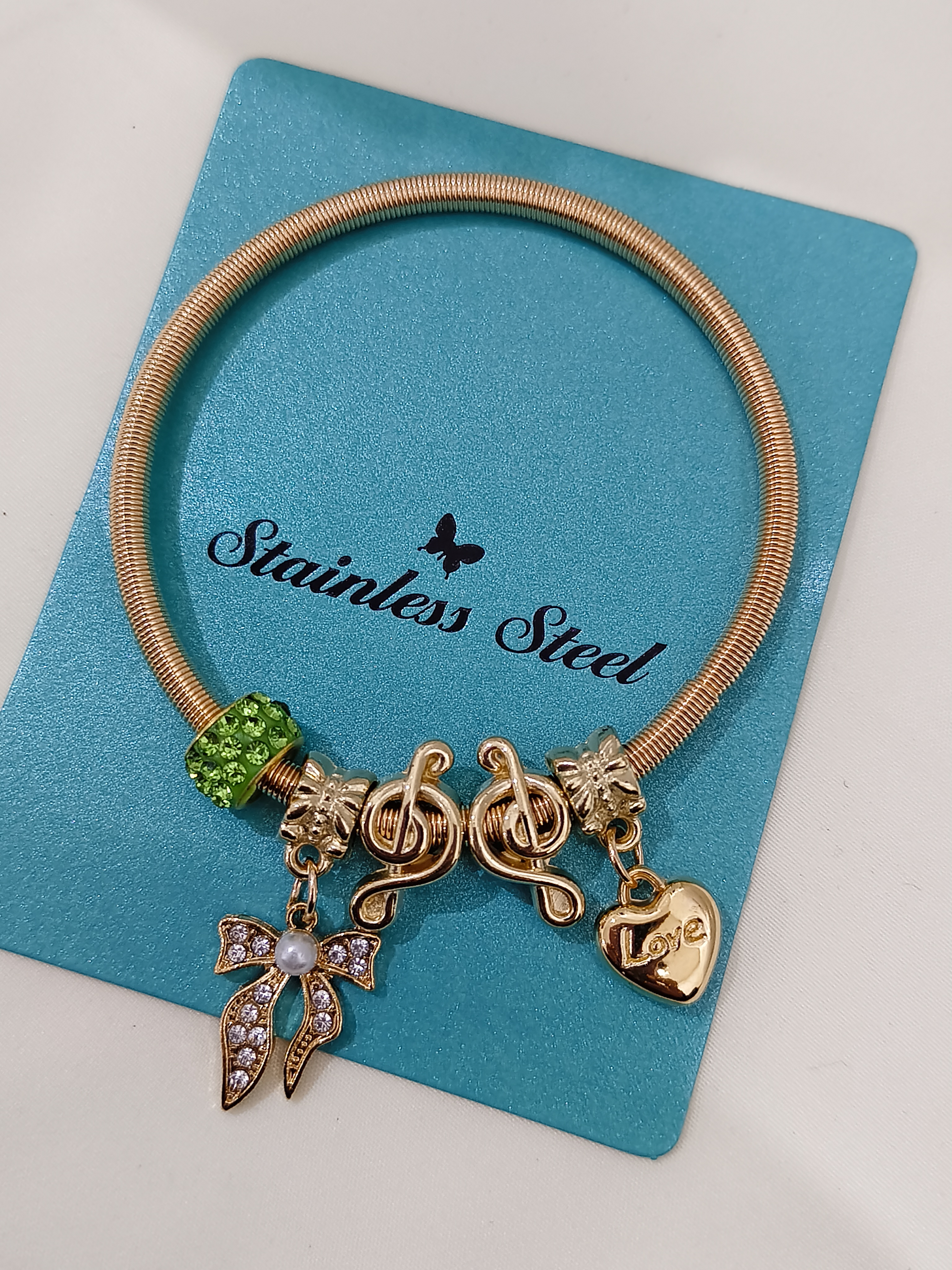 Charm Bracelet Gold Plated