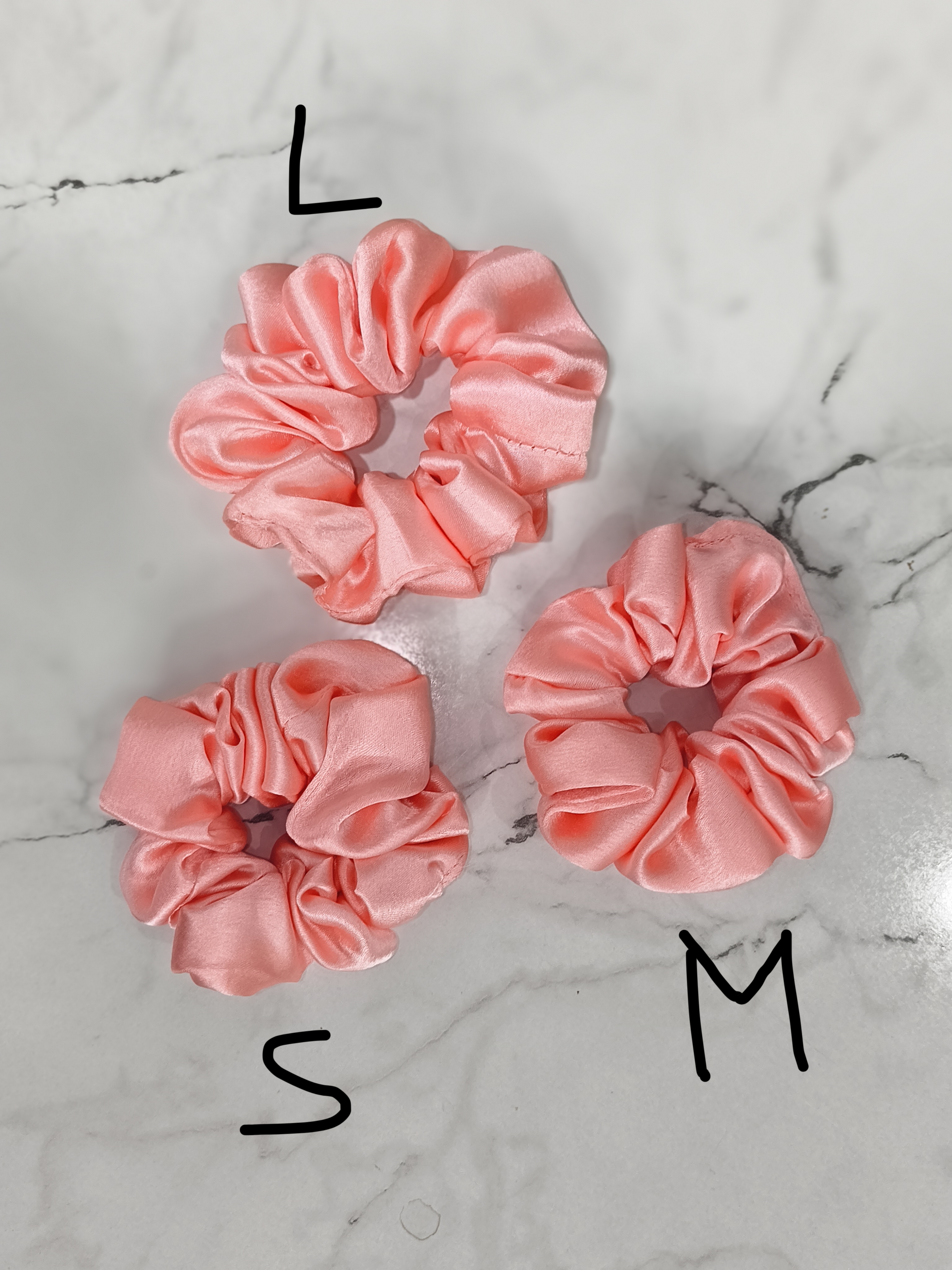 Satin Hair Scrunchies Set