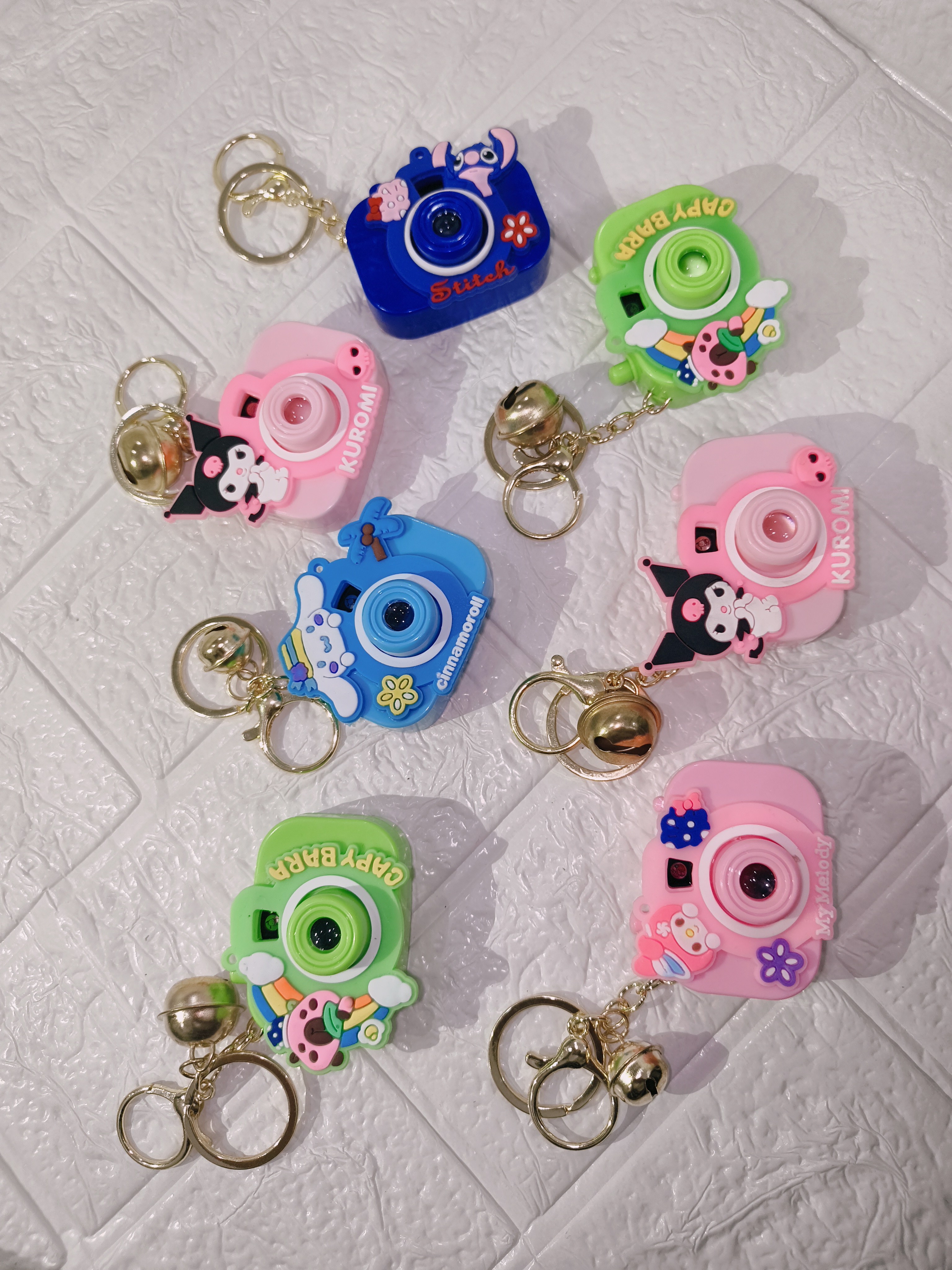 Stitch Camera Keychain ( With photo light )