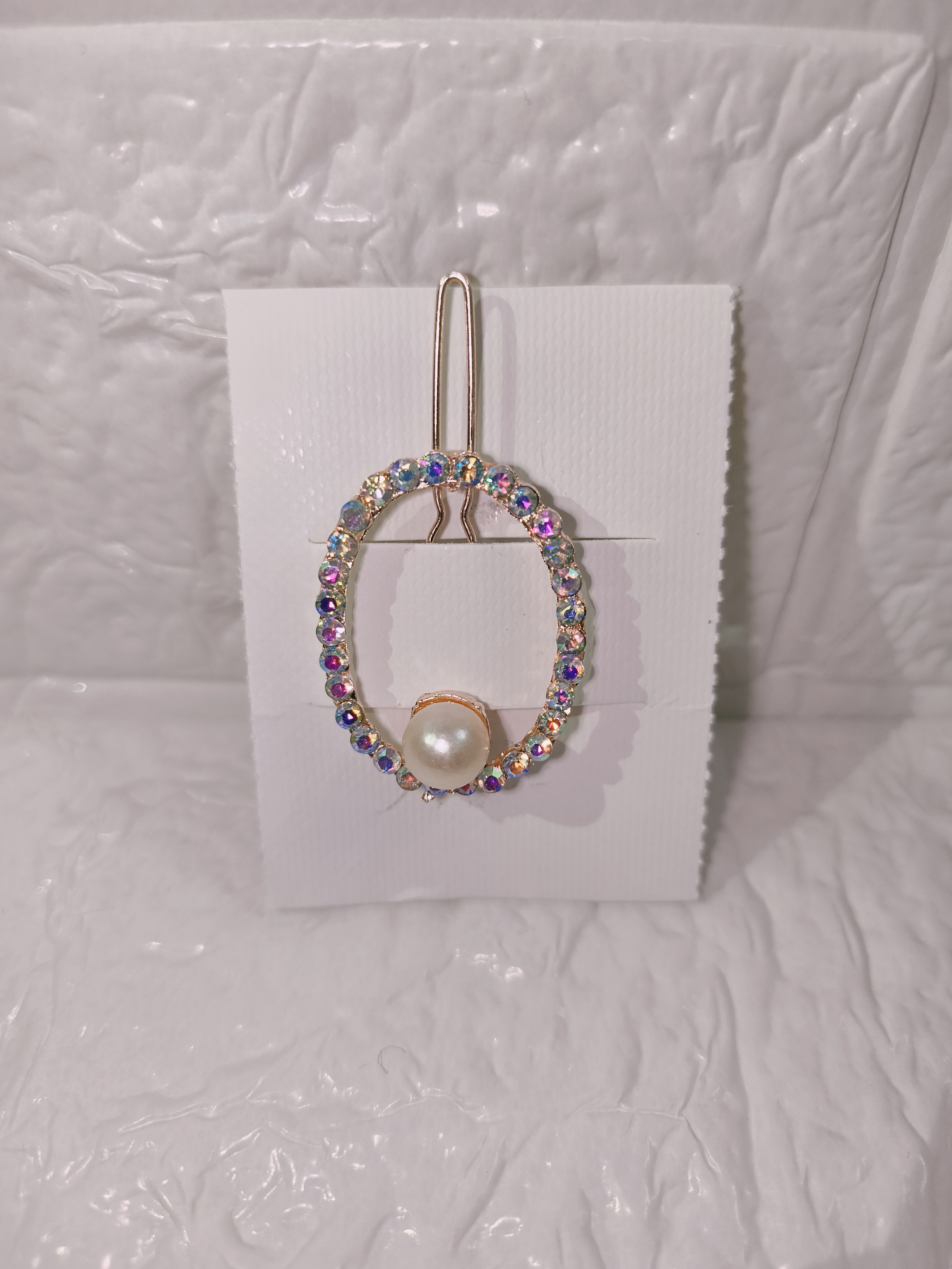 Crystal Pearl Hair Clip