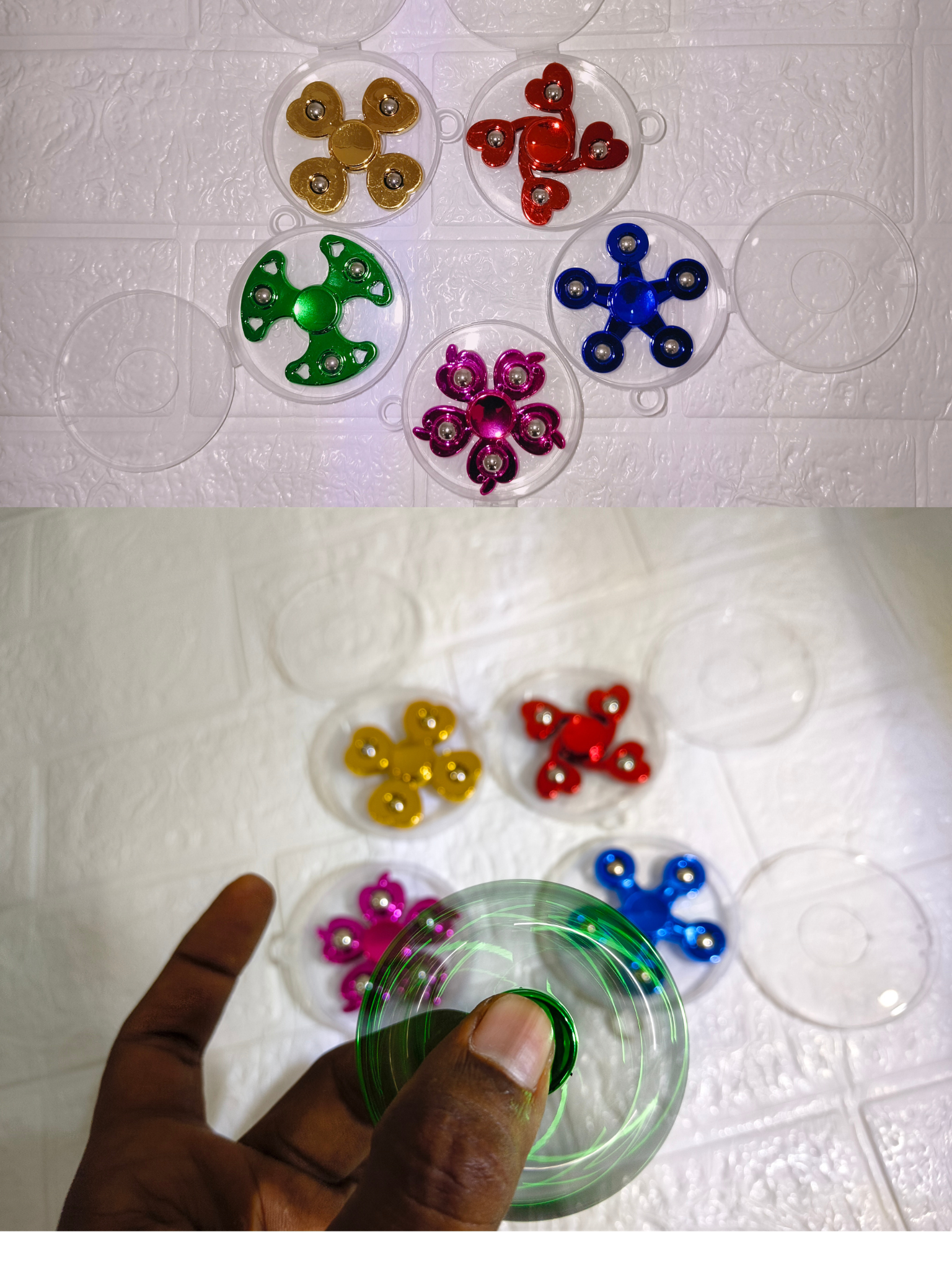 Colorful Metal Fidget Spinners ( Single Pic -1 )