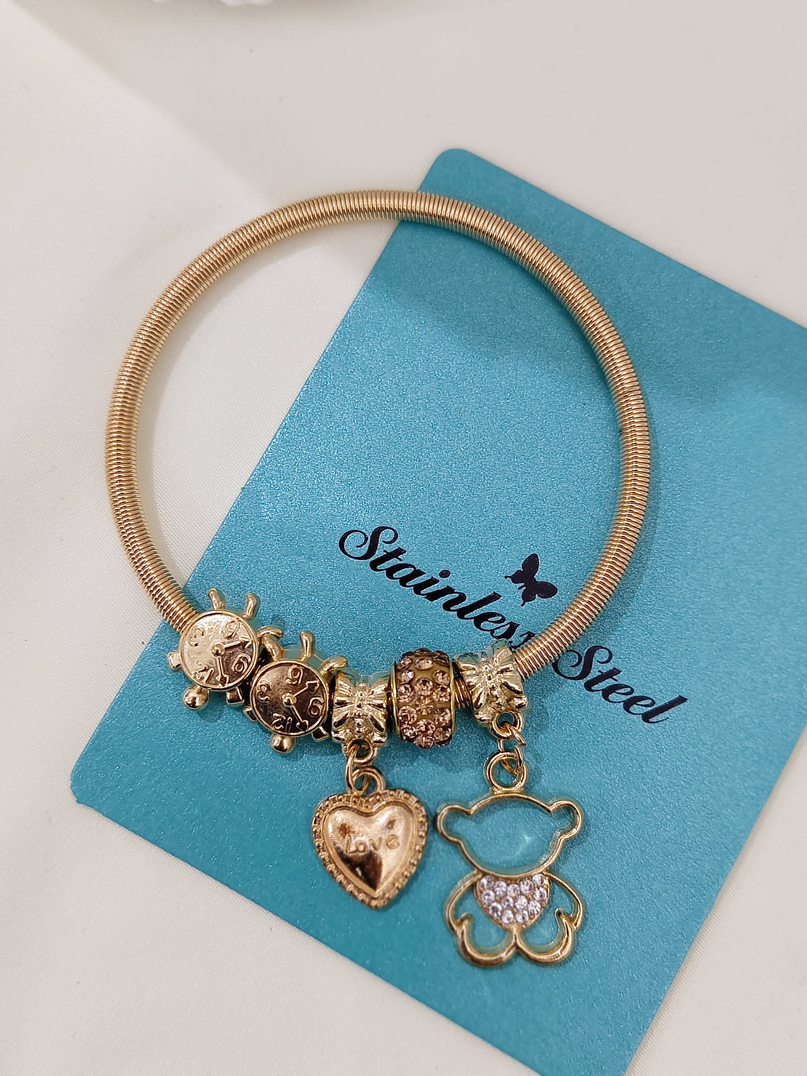 Charm Bracelet Gold Plated