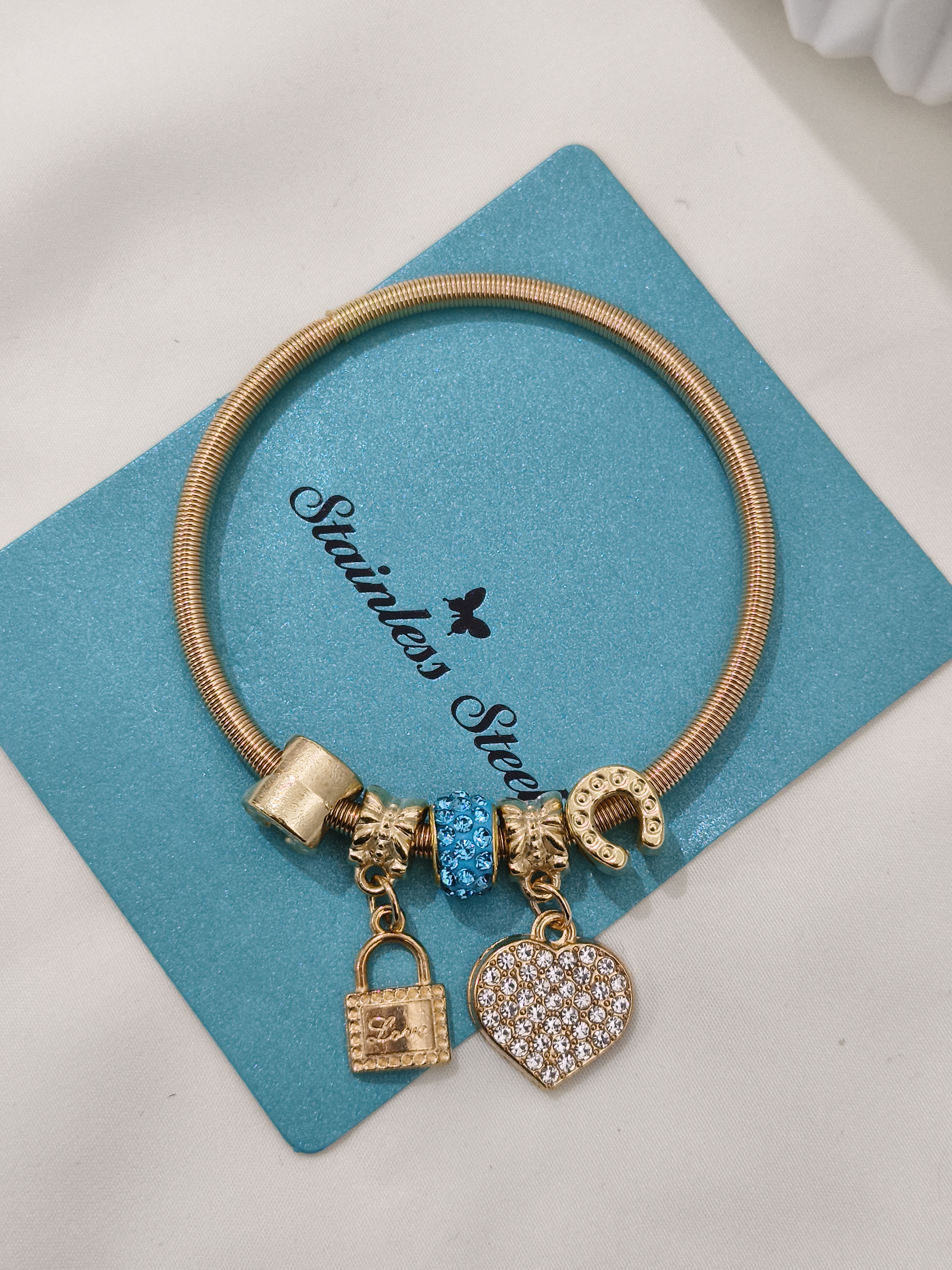 Charm Bracelet Gold Plated