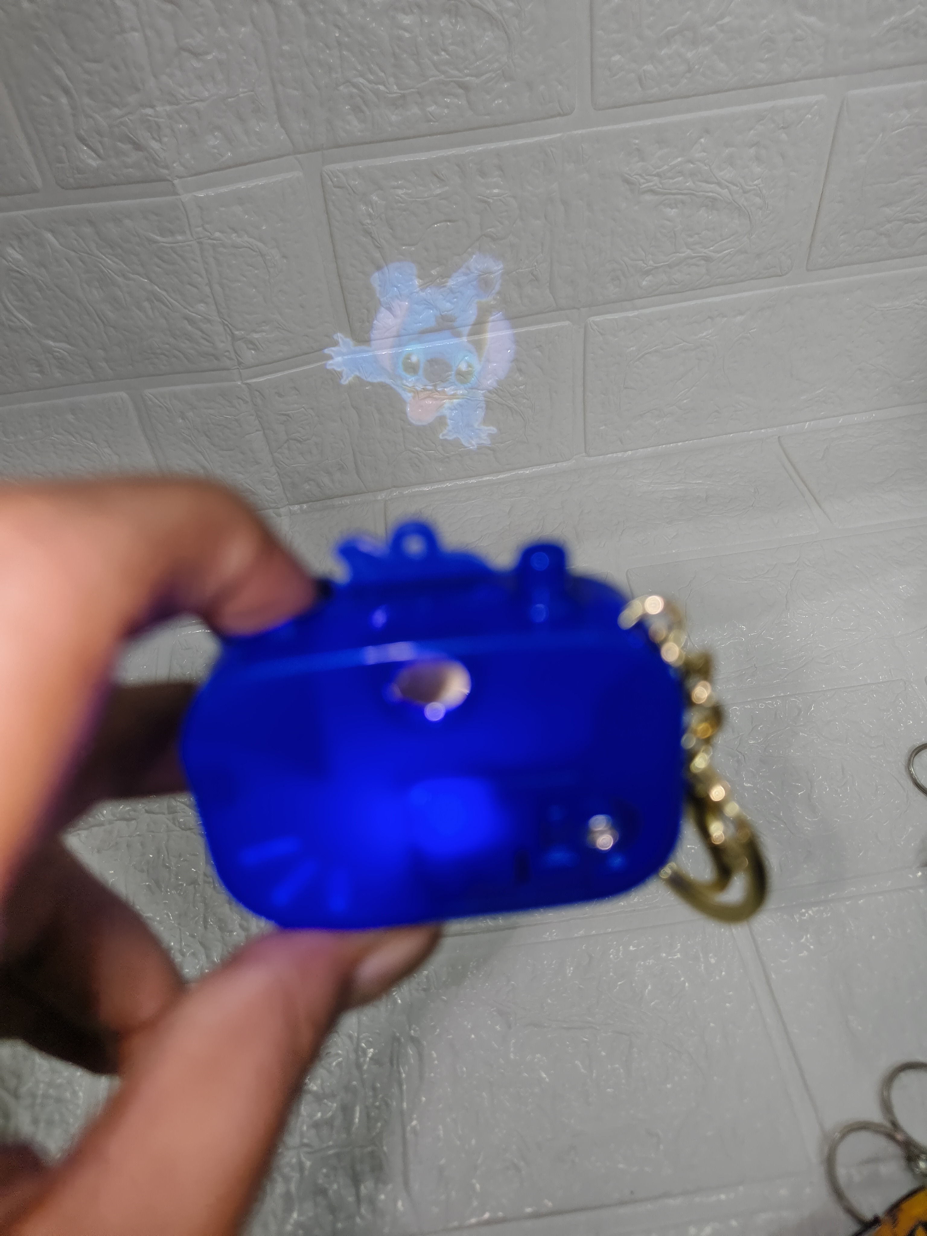 Stitch Camera Keychain ( With photo light )