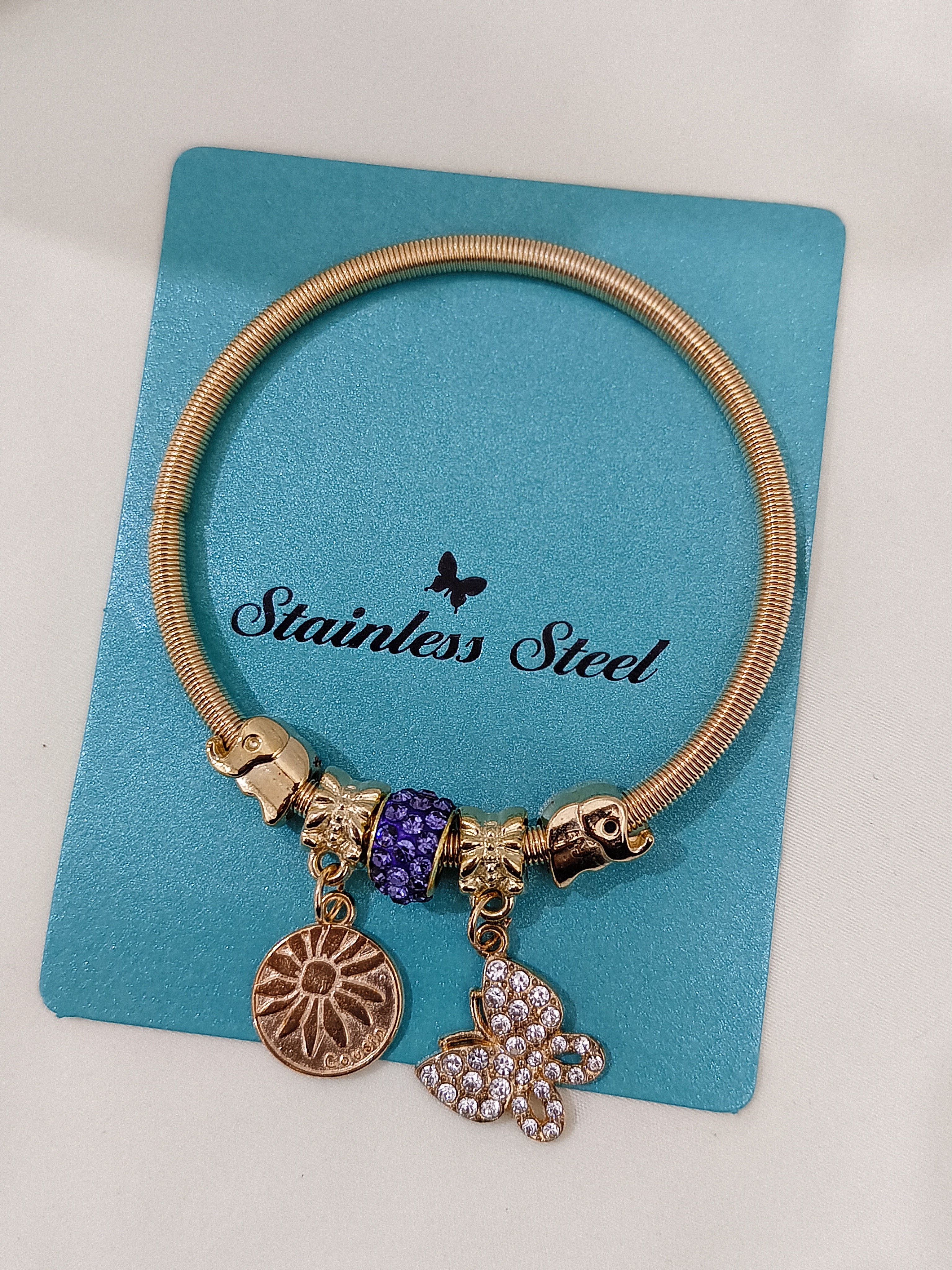 Charm Bracelet Gold Plated