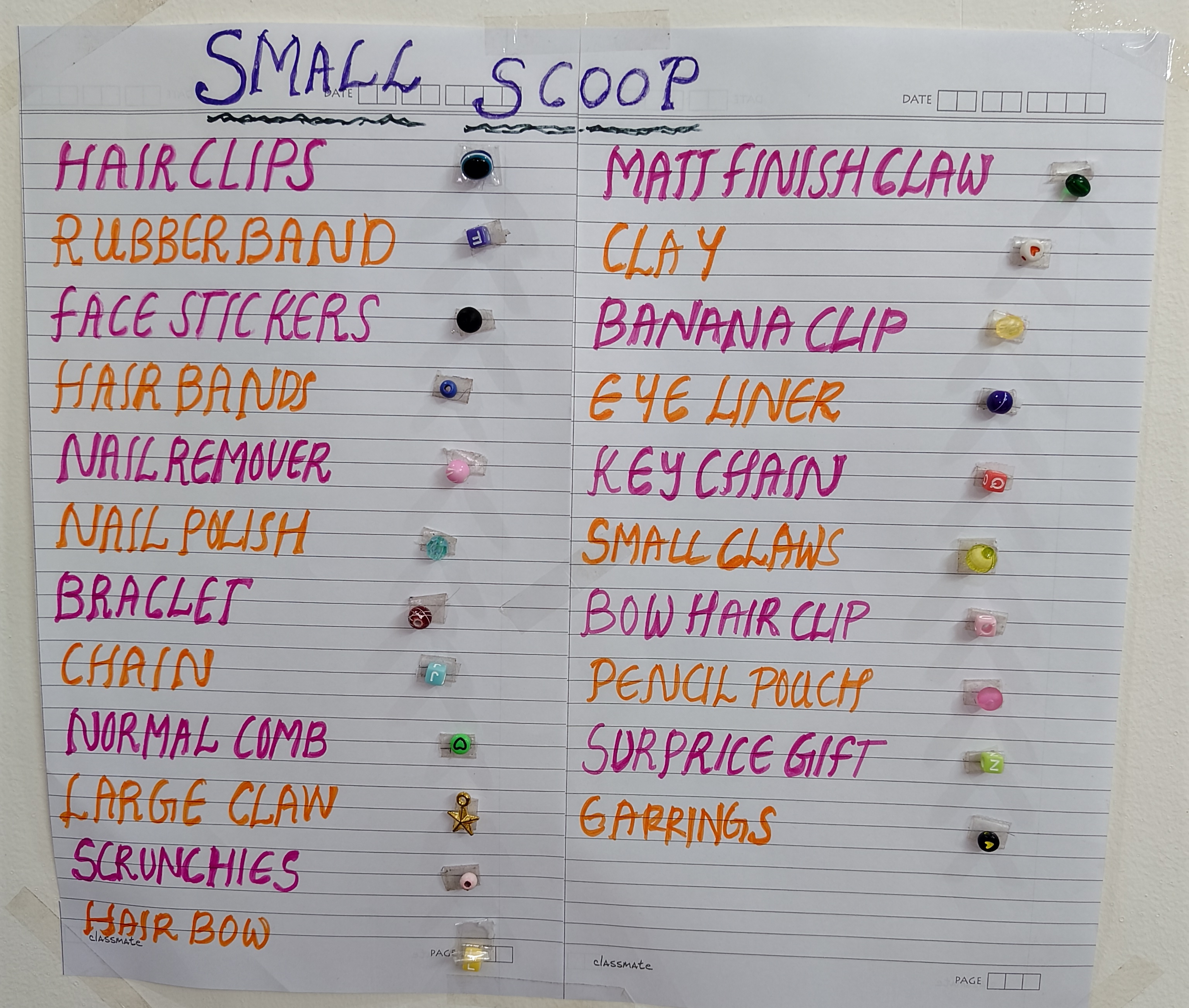 Small Beauty & Accessories Scoop